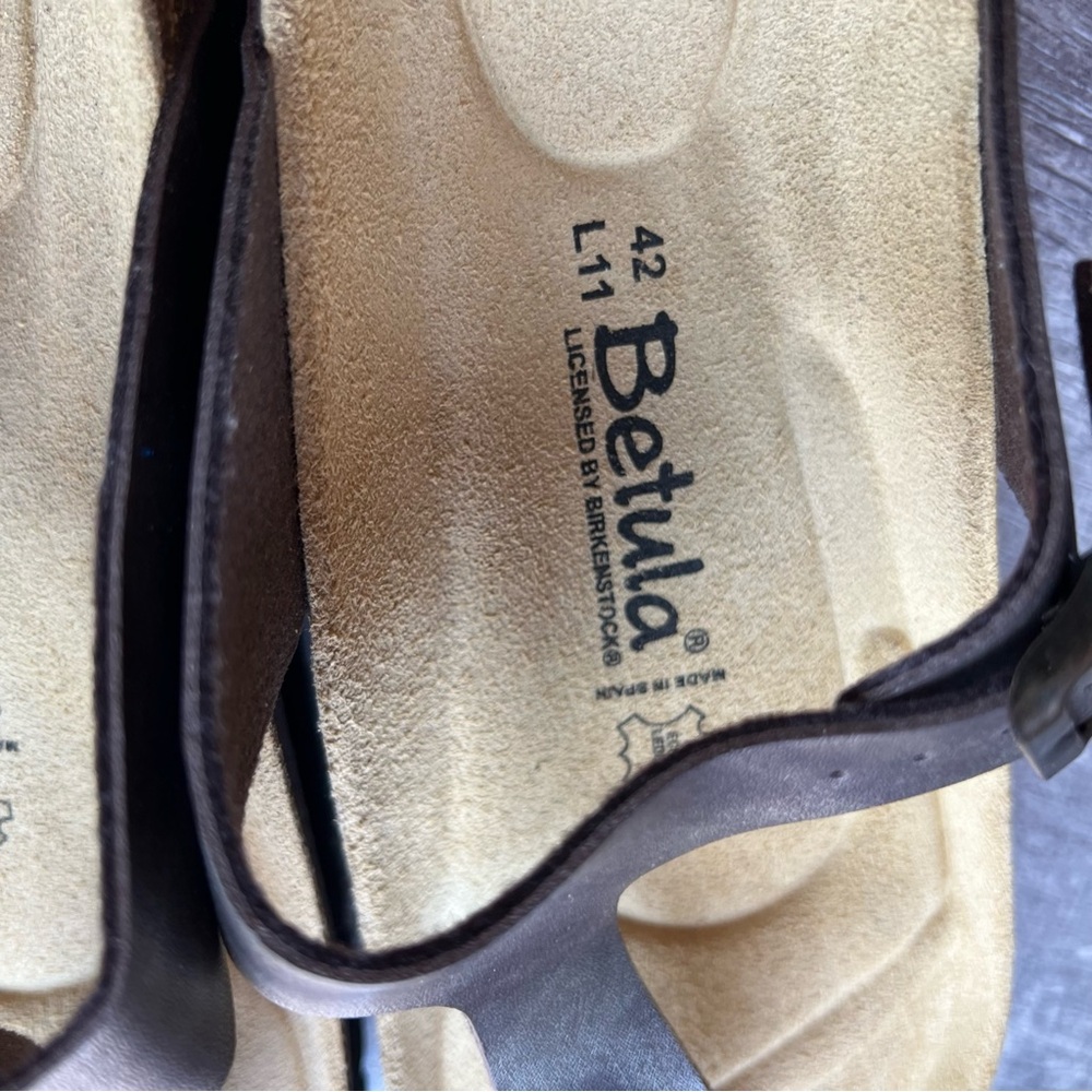 Birkenstock Betula Gizeh Bronze Metallic Thong Sandals Womens Size 11 - Picture 7 of 9